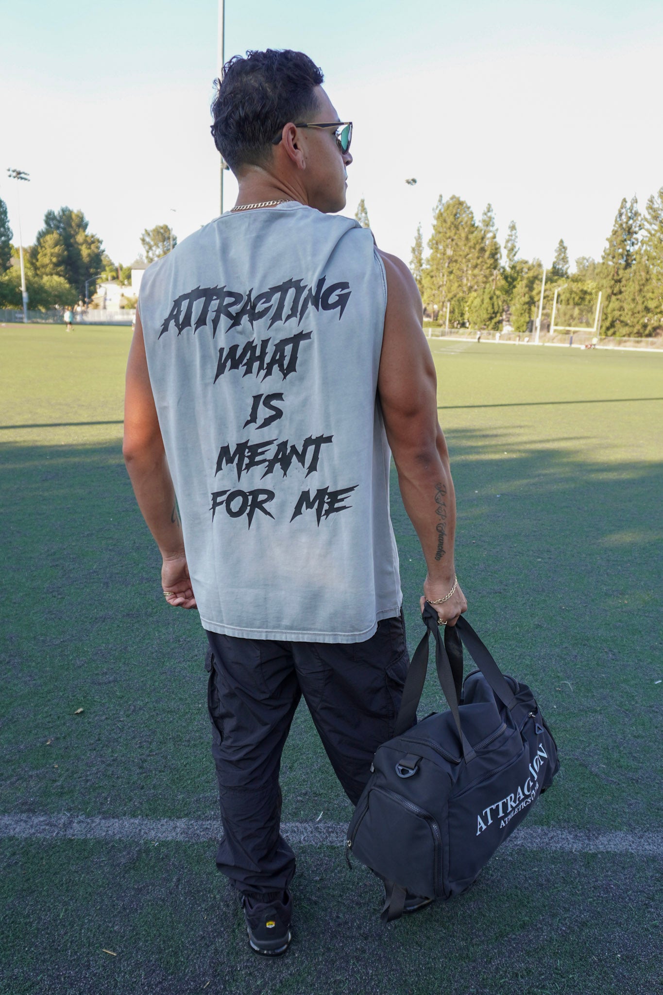 Grey Meant For Me Muscle Tank