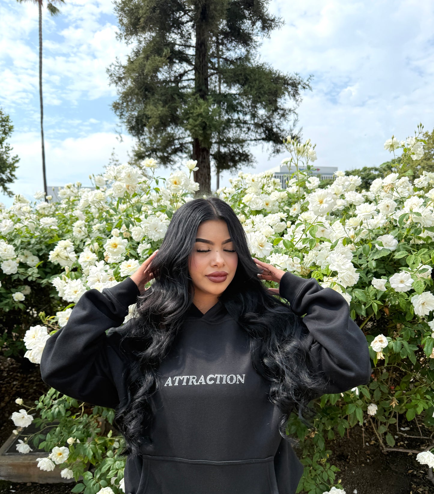 Attract Good Energy Vol. 2 Rhinestones Hoodie