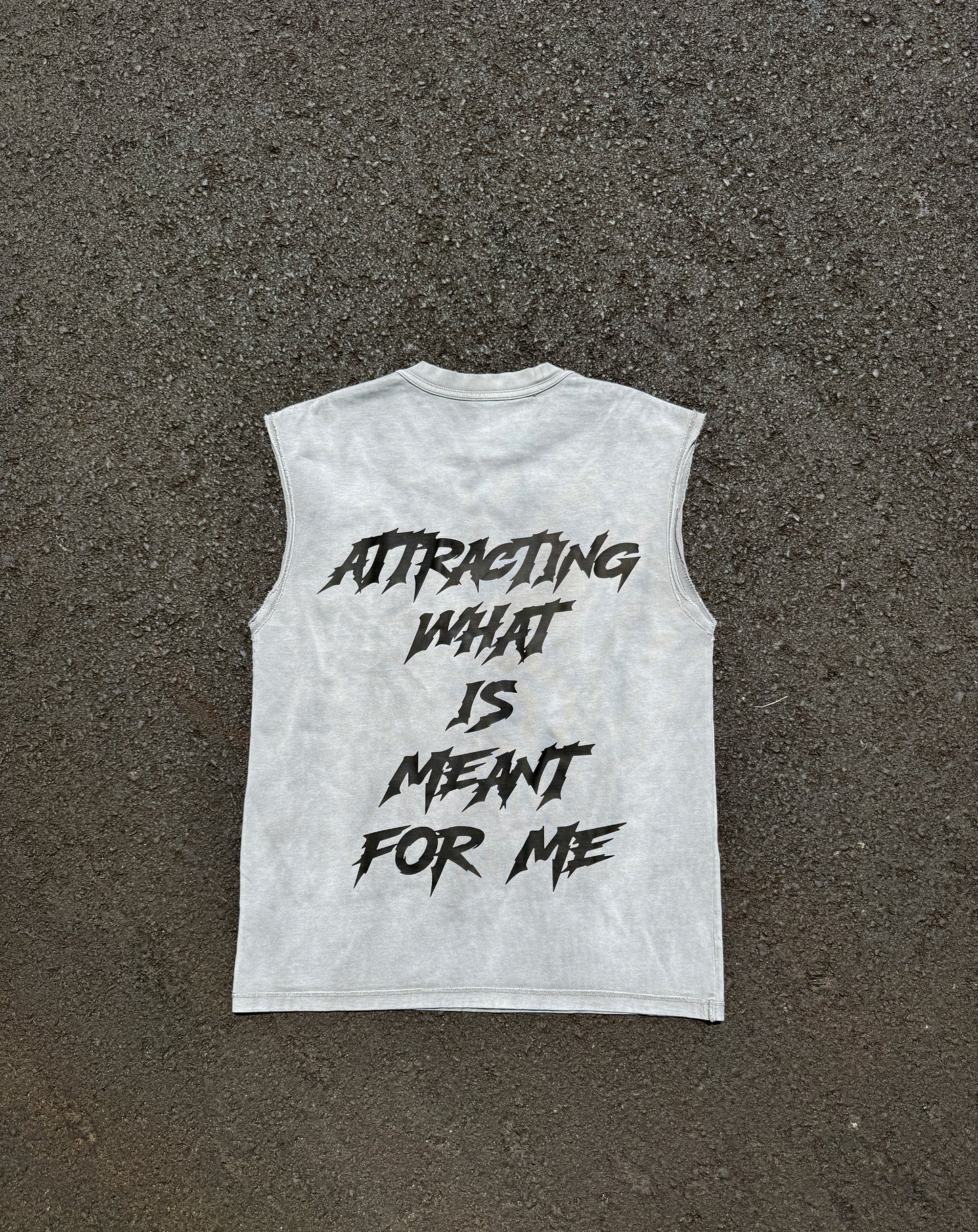 Grey Meant For Me Muscle Tank