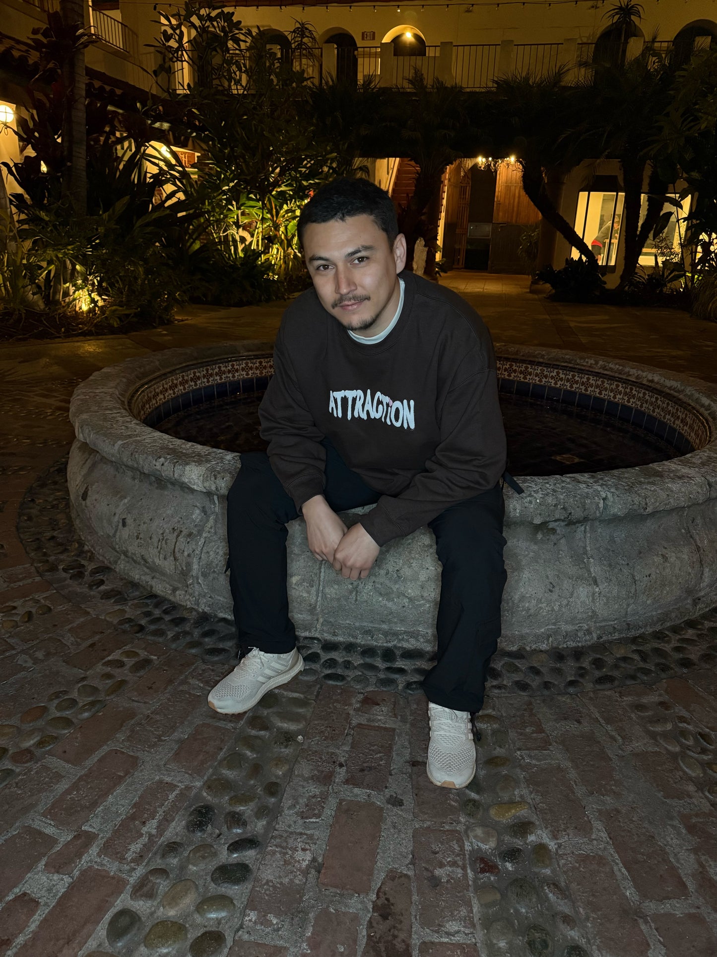 Attract More Love Brown Crewneck