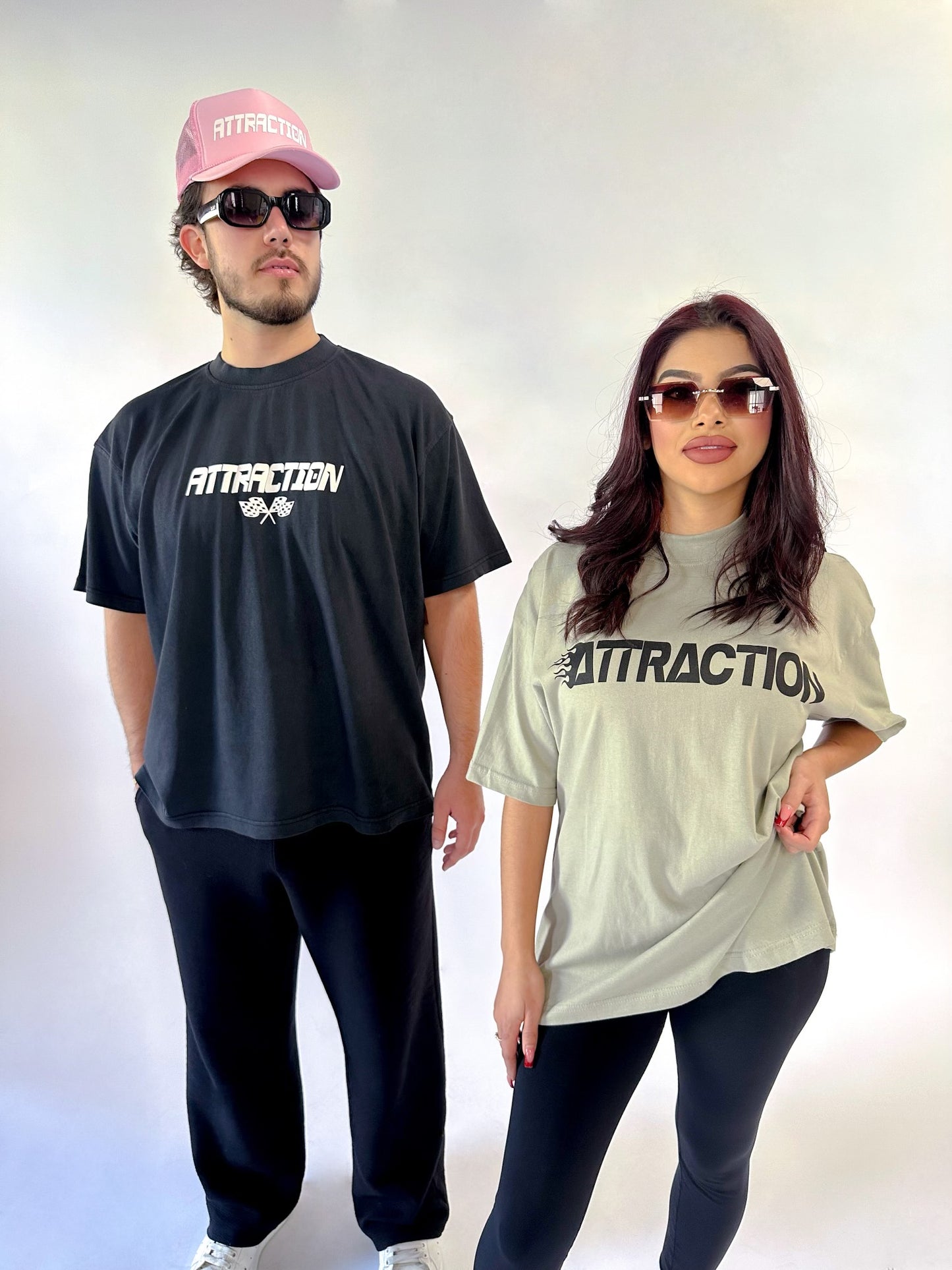 Black Washed Attract Everything Faster T-Shirt
