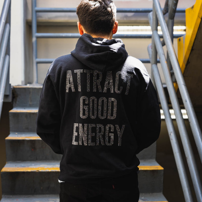 Attract Good Energy Hoodie - Black