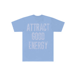 Attract Good Energy Tee - Baby Blue