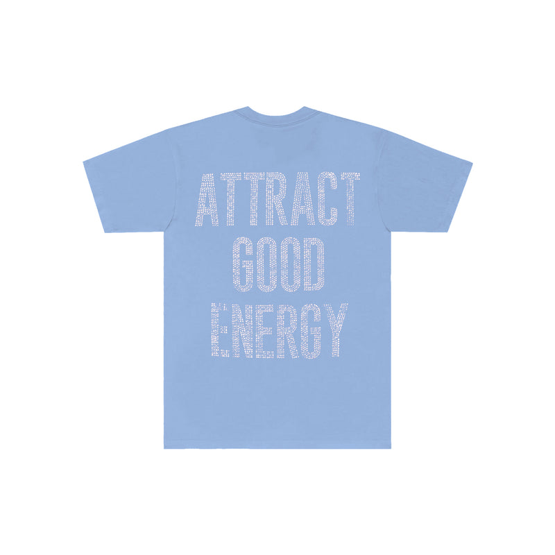 Attract Good Energy Tee - Baby Blue