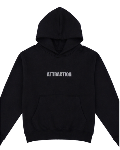 Attract Good Energy Vol. 3 Rhinestones Black Hoodie
