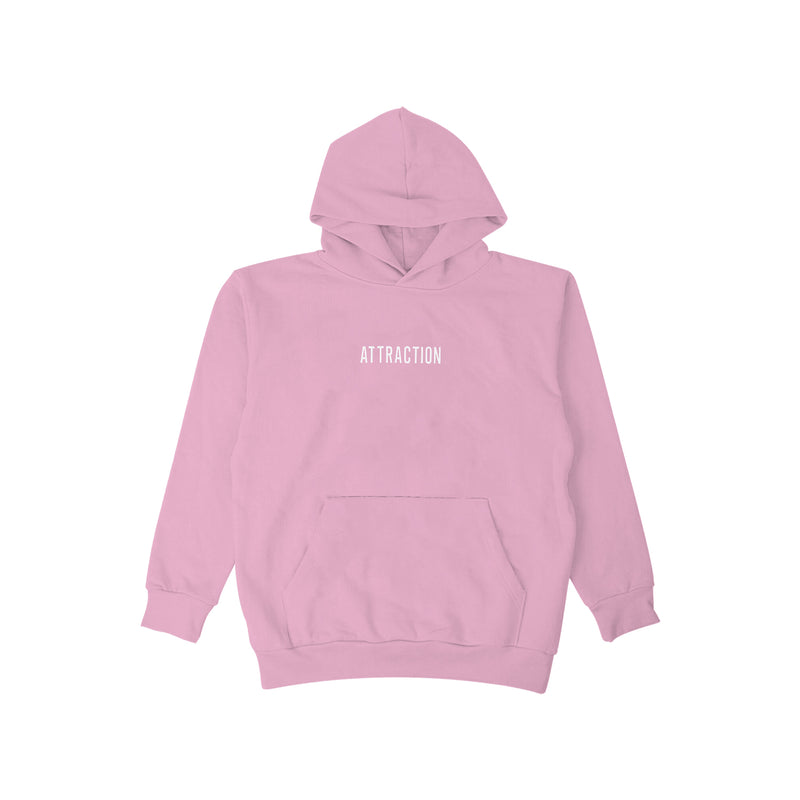 Attract Good Energy Hoodie - Light Pink