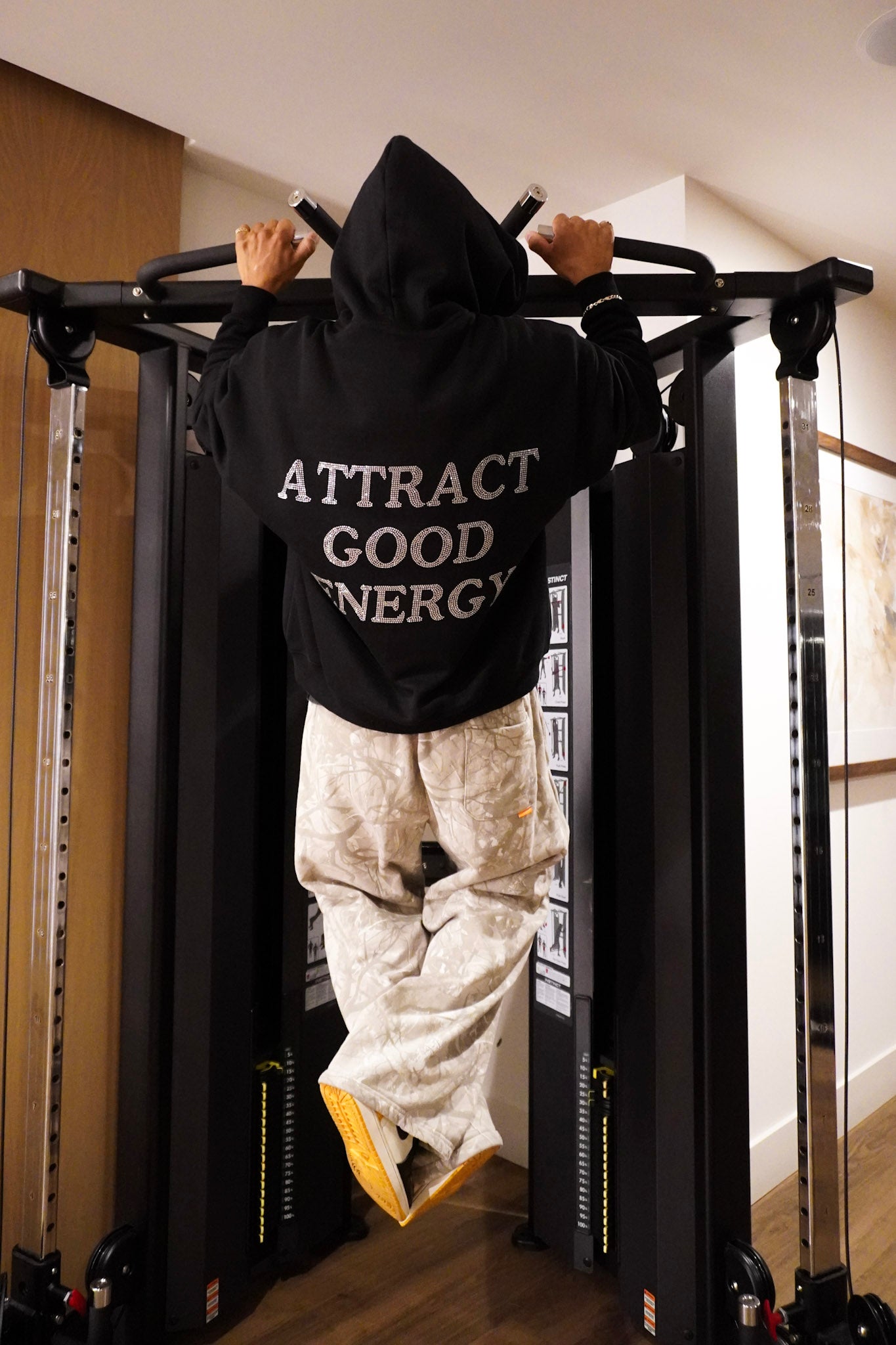 Attract Good Energy Vol. 2 Rhinestones Hoodie