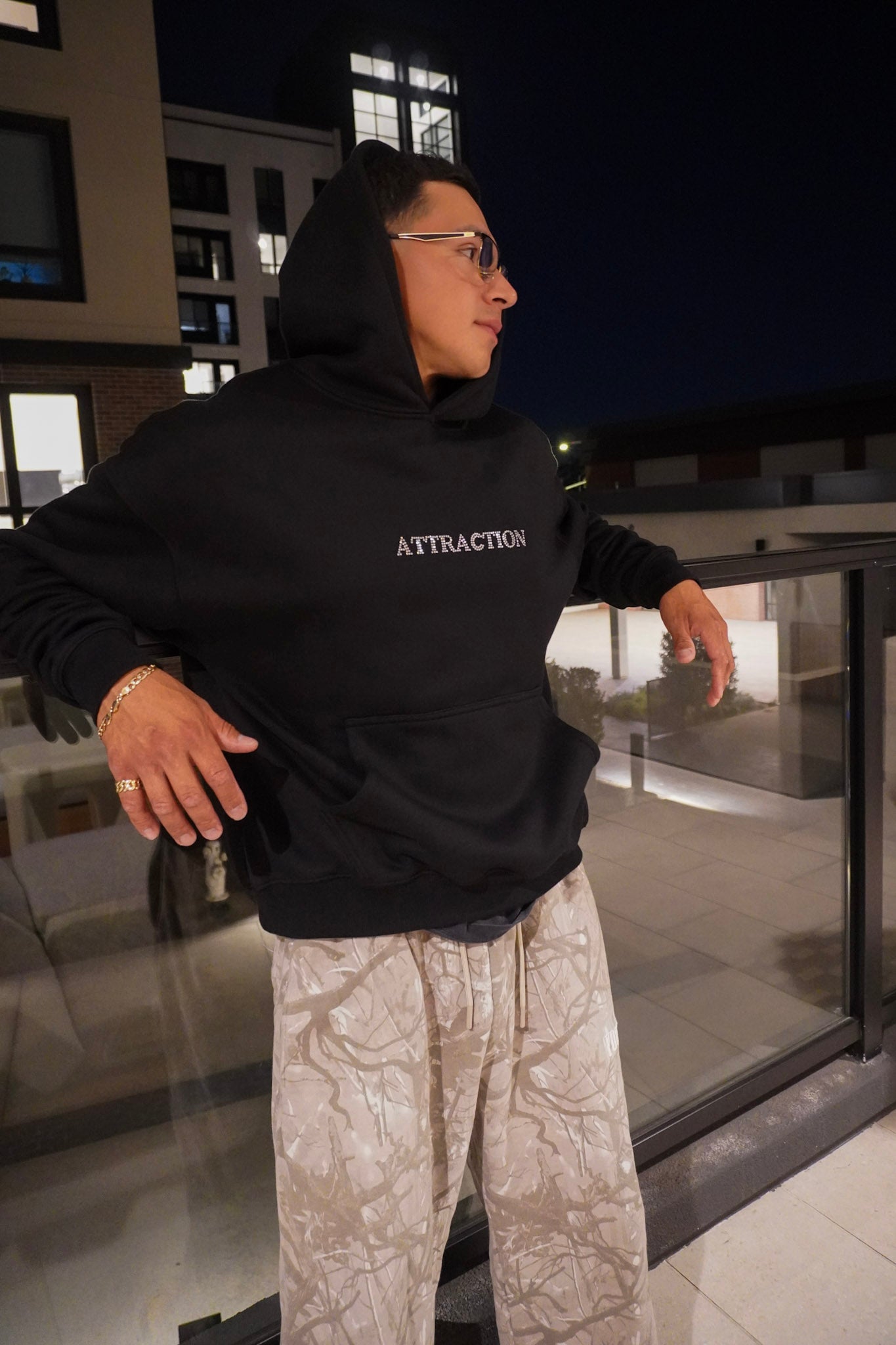 Attract Good Energy Vol. 2 Rhinestones Hoodie
