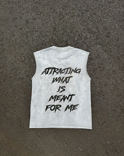 Grey Meant For Me Muscle Tank